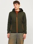 Jack & Jones Blouson Softshell Stepp Jacke mit Kapuze JJEMULTI dunkelgrn/orange