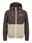 Jack & Jones Blouson JJERUSH HOOD BOMBER NOOS Grau/Braun/Khaki/Dunkelgrün/Beige