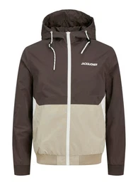 Blouson JJERUSH HOOD BOMBER NOOS mit Logo Schriftzug