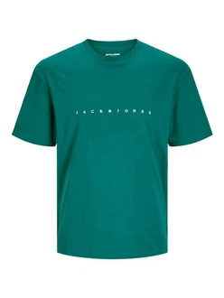 JACK & JONES T-Shirt JJEstar Grün/Türkis JACK & JONES T-Shirt JJEstar Grün/Türkis