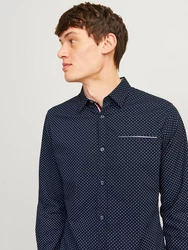 JACK & JONES Hemd Remy Dunkelblau/Hellblau/Blau