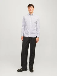 JACK & JONES Hemd Remy navy/weiß