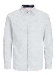 JACK & JONES Hemd Remy navy/weiß