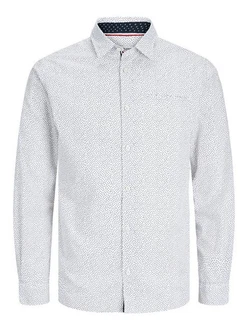 JACK & JONES Hemd Remy navy/weiß