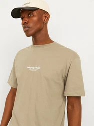 Jack & Jones T-Shirt JORVESTERBRO Khaki/Beige/Braun