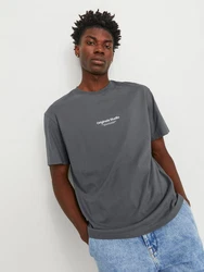 Jack & Jones T-Shirt JORVESTERBRO Dunkelgrau/Grau/Hellgrau/Dunkelblau
