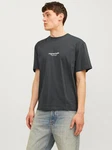 Jack & Jones T-Shirt JORVESTERBRO Dunkelgrau/Schwarz/Grau Jack & Jones T-Shirt JORVESTERBRO Dunkelgrau/Schwarz/Grau