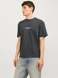 Jack & Jones T-Shirt JORVESTERBRO Dunkelgrau/Schwarz/Grau