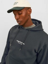 JACK & JONES Sweatshirt Hoodie JORVesterbro tanne/wei