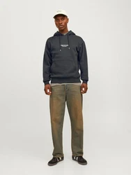 JACK & JONES Sweatshirt Hoodie JORVesterbro tanne/wei