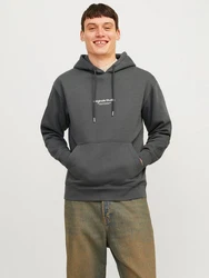 JACK & JONES Sweatshirt Hoodie JORVesterbro Dunkelgrau/Hellgrau/Grau/Dunkelblau