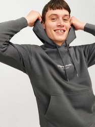 JACK & JONES Sweatshirt Hoodie JORVesterbro Dunkelgrau/Hellgrau/Grau/Dunkelblau