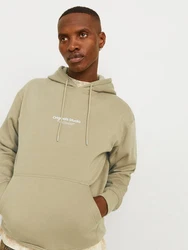 JACK & JONES Sweatshirt Hoodie JORVesterbro greige/wei