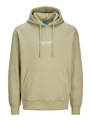 JACK & JONES Sweatshirt Hoodie JORVesterbro greige/wei