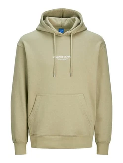 JACK & JONES Sweatshirt Hoodie JORVesterbro greige/wei