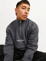 Jack & Jones Sweatshirt JORVESTERBRO SWEAT QUARTER ZIP HN NOOS 