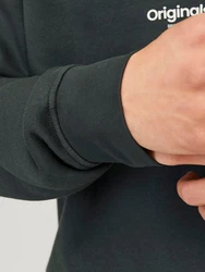 Jack & Jones Sweatshirt JORVESTERBRO SWEAT QUARTER ZIP HN NOOS tanne/wei