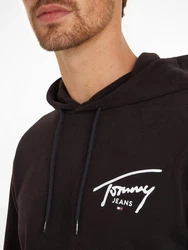 Tommy Jeans Kapuzensweatshirt TJM REG ENTRY GRAPHIC HOODIE Schwarz