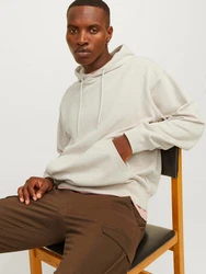 Jack & Jones Sweatshirt JJECHARGE SWEAT HOOD NOOS champagner