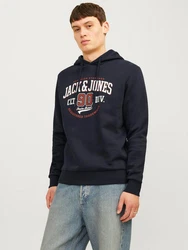 Jack & Jones Kapuzensweatshirt JJELOGO SWEAT HOOD 2 Dunkelblau