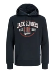 Jack & Jones Kapuzensweatshirt JJELOGO SWEAT HOOD 2 Dunkelblau Jack & Jones Kapuzensweatshirt JJELOGO SWEAT HOOD 2 Dunkelblau