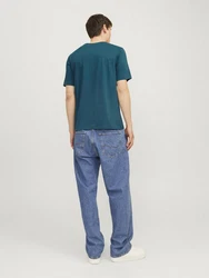 JACK & JONES T-Shirt mint/dunkelgrün/weiß