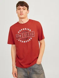 JACK & JONES T-Shirt rot/schwarz/wei