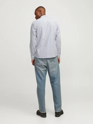 Jack & Jones Langarmhemd JJEOXFORD SHIRT LS NOOS Hellblau/Grau/Blau