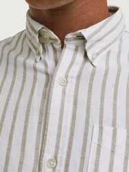 Jack & Jones Langarmhemd JJEOXFORD SHIRT LS NOOS Grau/Hellgrau
