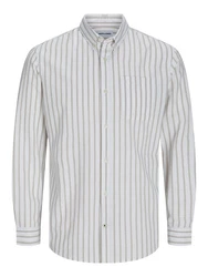 Jack & Jones Langarmhemd JJEOXFORD SHIRT LS NOOS Grau/Hellgrau