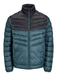 Jack & Jones Outdoorjacke JJESPRINT PUFFER COLLAR NOOS blau/schwarz