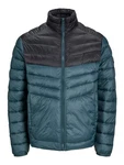 Jack & Jones Outdoorjacke JJESPRINT PUFFER COLLAR NOOS blau/schwarz