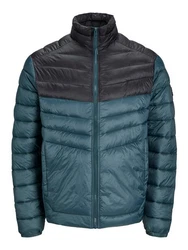 Jack & Jones Outdoorjacke JJESPRINT PUFFER COLLAR NOOS blau/schwarz