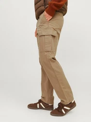 Jack & Jones Cargohose JPSTKANE BARKLEY CARGO PANT Khaki/Braun
