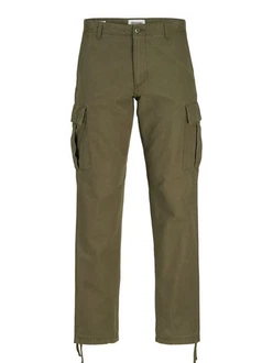 Jack & Jones Cargohose JPSTKANE BARKLEY CARGO PANT Khaki/Dunkelgrün