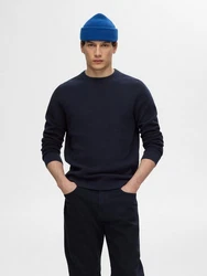 SELECTED HOMME Pullover SLHRoss Dunkelblau/Blau/Schwarz