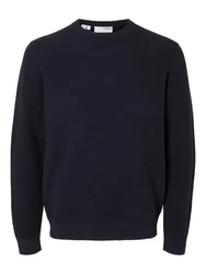 SELECTED HOMME Pullover SLHRoss Dunkelblau/Blau/Schwarz