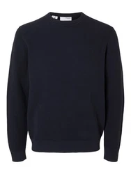 SELECTED HOMME Pullover SLHRoss Dunkelblau/Blau/Schwarz