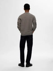 SELECTED HOMME Pullover SLHRoss schlammfarben