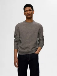 SELECTED HOMME Pullover SLHRoss schlammfarben
