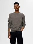 SELECTED HOMME Pullover SLHRoss schlammfarben