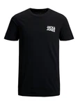 Jack & Jones T-Shirt JJECORP LOGO Schwarz/Grün/Beige