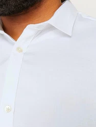 Jack & Jones Plus Hemd JJPRParma Weiß/Hellblau/Grau/Creme