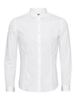 Jack & Jones Plus Hemd JJPRParma Weiß/Hellblau/Grau/Creme