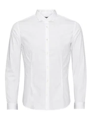 Jack & Jones Plus Hemd JJPRParma Weiß/Hellblau/Grau/Creme