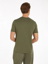 Tommy Hilfiger T-Shirt HILFIGER STACK TEE Mit Markenprint Dunkelgrün/Khaki