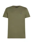 Tommy Hilfiger T-Shirt HILFIGER STACK TEE Mit Markenprint Dunkelgrün/Khaki