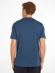 Tommy Hilfiger T-Shirt HILFIGER STACK TEE Mit Markenprint Blau/Dunkelblau/Hellblau