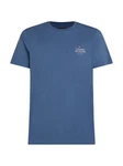 Tommy Hilfiger T-Shirt HILFIGER STACK TEE Mit Markenprint Blau/Dunkelblau/Hellblau
