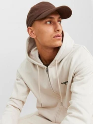 Jack & Jones Sweatshirt JORVESTERBRO SWEAT ZIP HOOD Khaki/Beige/Braun